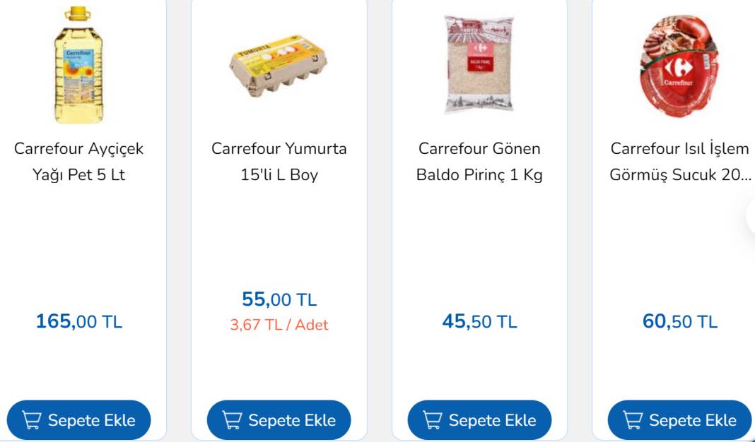 CarrefourSA Bulaşık Deterjanı 70 TL'ye Satıyor! Ayçiçek Yağı, Pirzola, Balık Fiyatları Düştü! 5